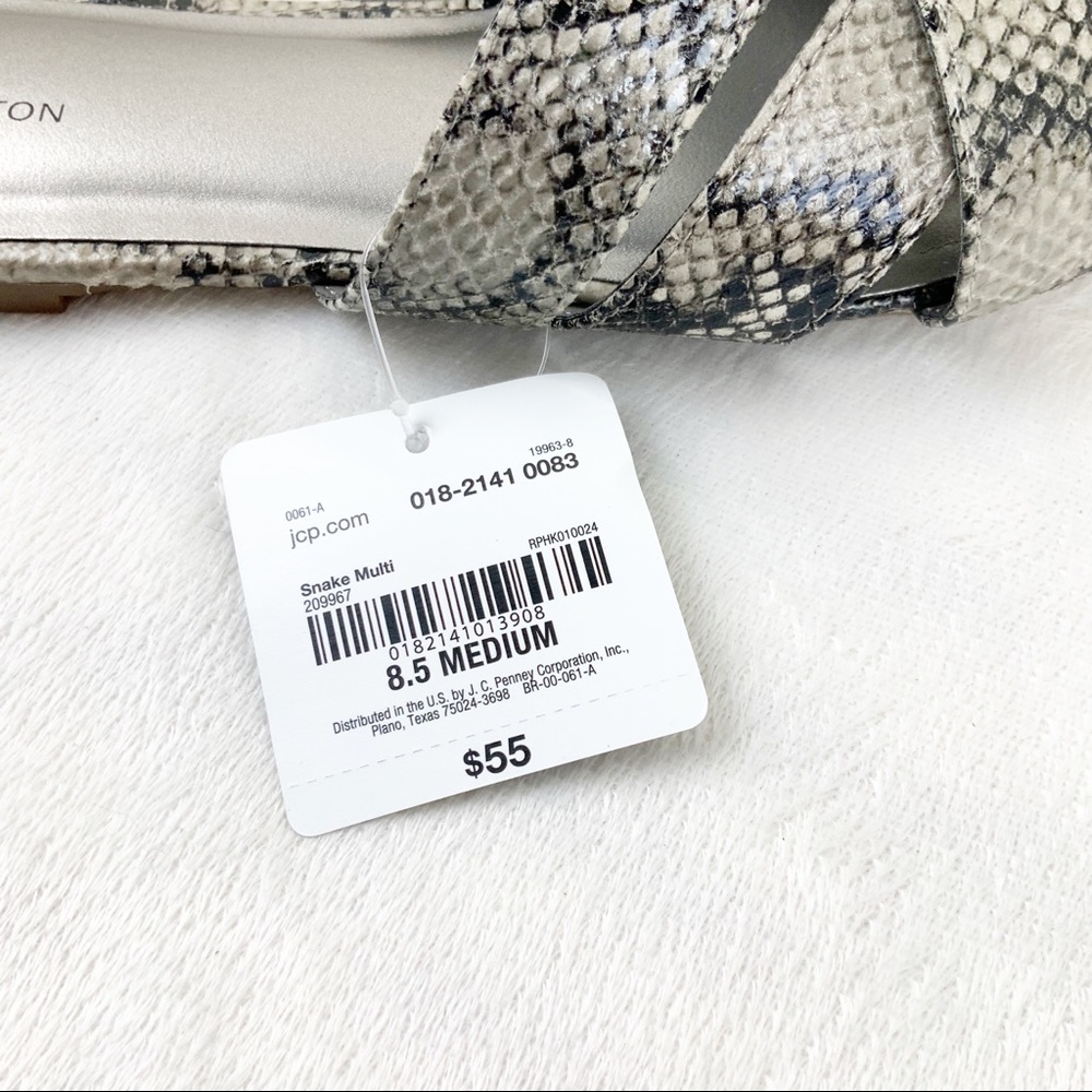 Worthington Cadet Snake Reptile Print Mules Memory Foam 8.5 Boho - Picture 7 of 11